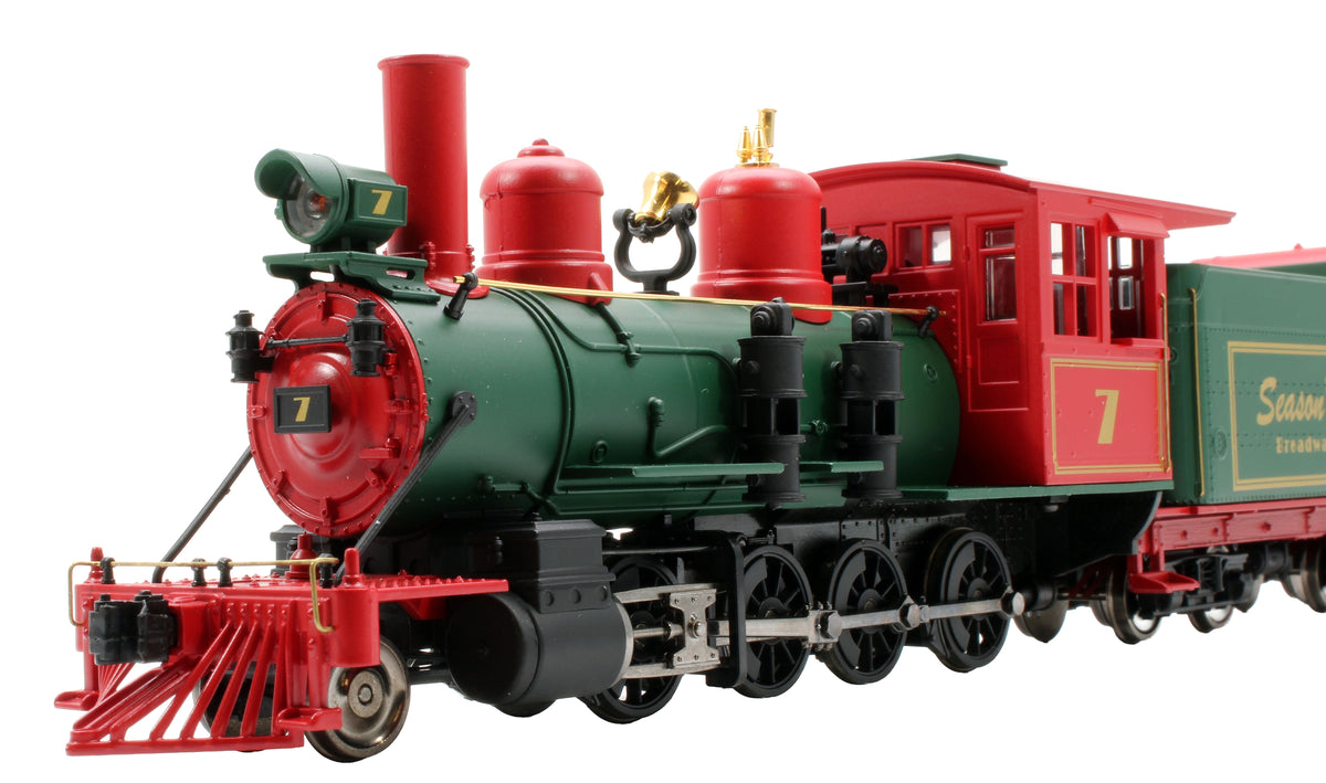 Pre-Owned 911 Broadway Limited Imports 2-8-0 Green No.7 'Seasons Greetings' Steam Locomotive - DCC Sound