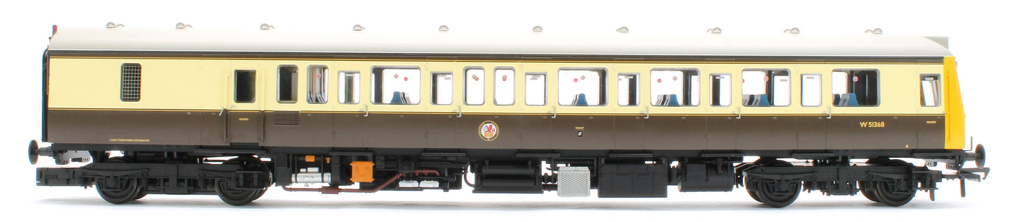 35-500Z Class 117 3 Car DMU Set Number B430 GW 150 Chocolate & Cream (Kernow Model Rail Centre Exclusive)