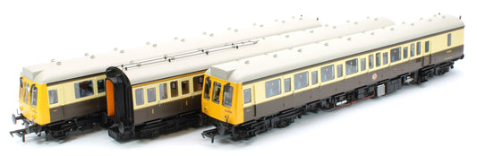 35-500Z Class 117 3 Car DMU Set Number B430 GW 150 Chocolate & Cream (Kernow Model Rail Centre Exclusive)