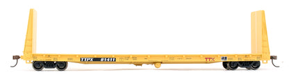 Pre-Owned Trailer Train (Red) 60' Bulkhead Flat Cars