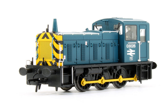 Pre-Owned Class 03 026 BR Blue with Wasp Stripes Diesel Shunter Locomotive DCC Sound