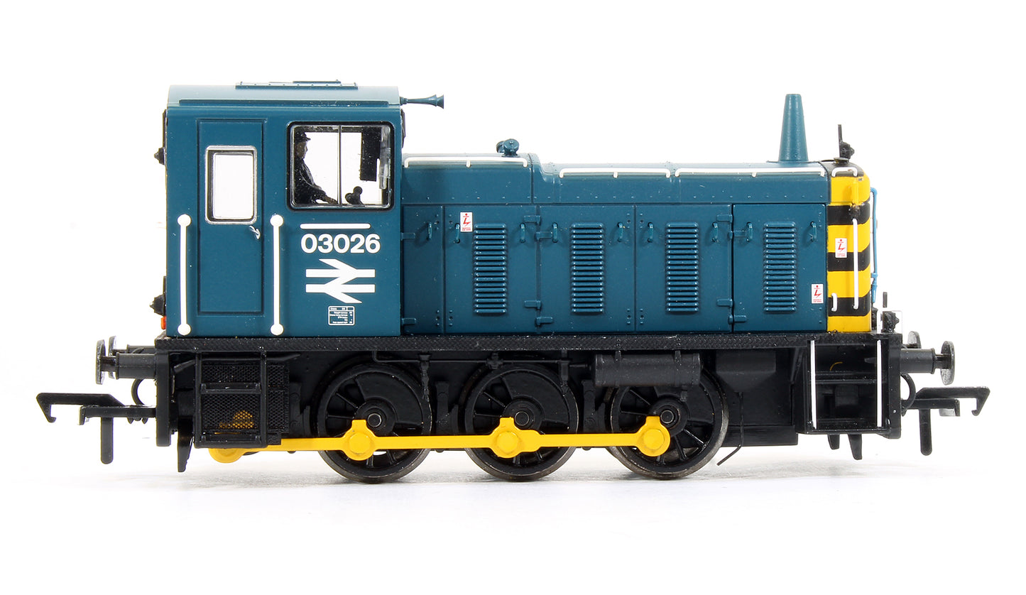 Pre-Owned Class 03 026 BR Blue with Wasp Stripes Diesel Shunter Locomotive - DCC Sound