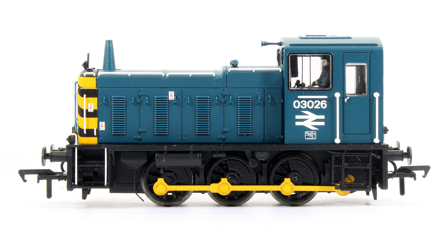 Pre-Owned Class 03 026 BR Blue with Wasp Stripes Diesel Shunter Locomotive - DCC Sound