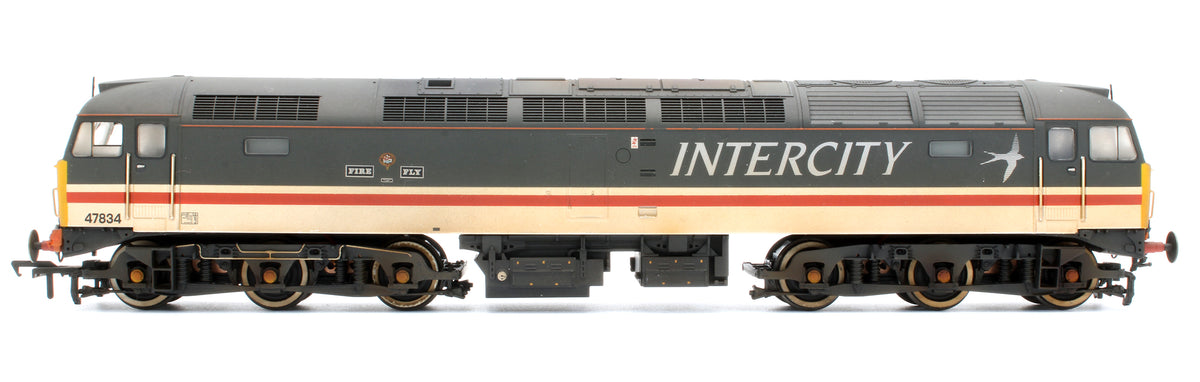 Pre-Owned Class 47834 'Fire Fly' BR Intercity Swallow Diesel Locomotive (Weathered) - DCC Fitted