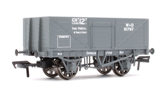 967418 7 Plank 1907 Private Owner Wagon WD No.81797