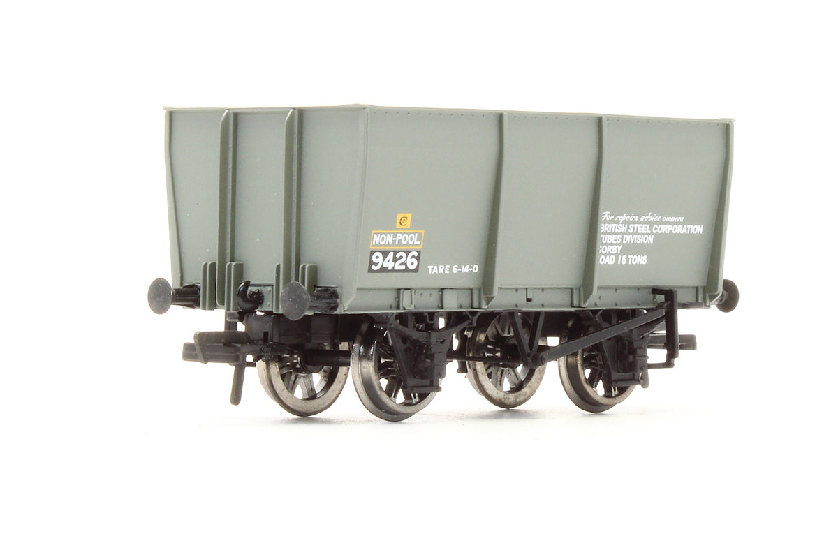 Pre-Owned 37-400A 16 Ton Slope Sided Steel Tippler Wagon Grey BSC No.9426