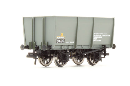 Pre-Owned 37-400A 16 Ton Slope Sided Steel Tippler Wagon Grey BSC No.9426