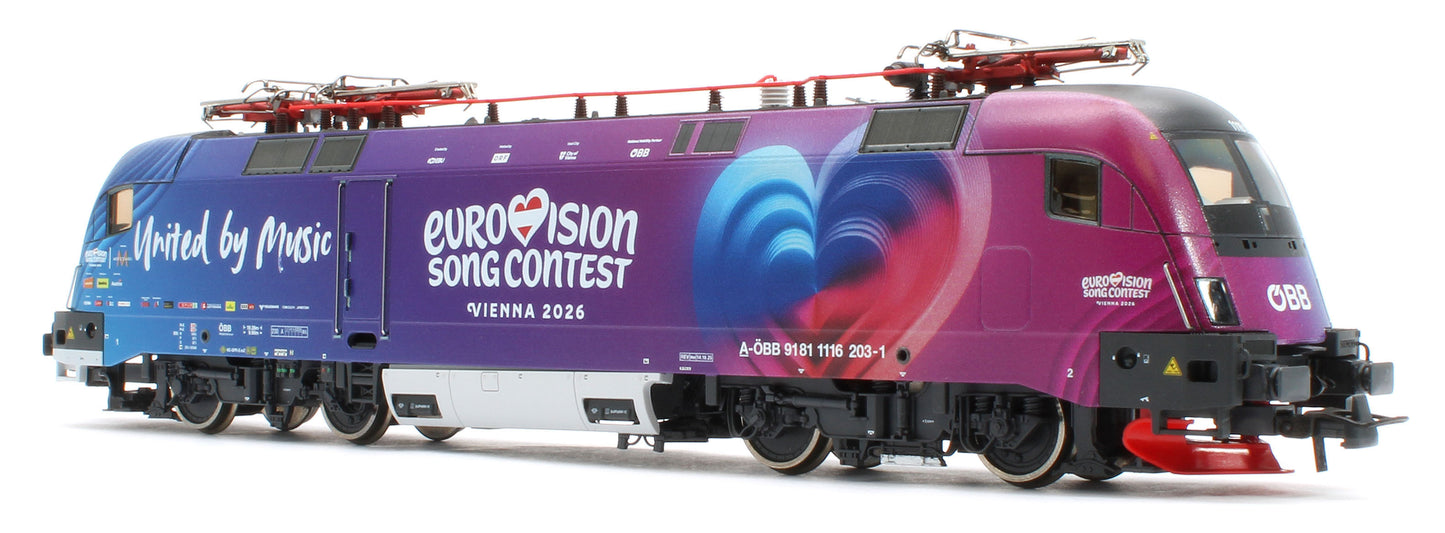 7500240 ÖBB 1116 203-1 "Eurovision Song Contest 2026" Electric Locomotive