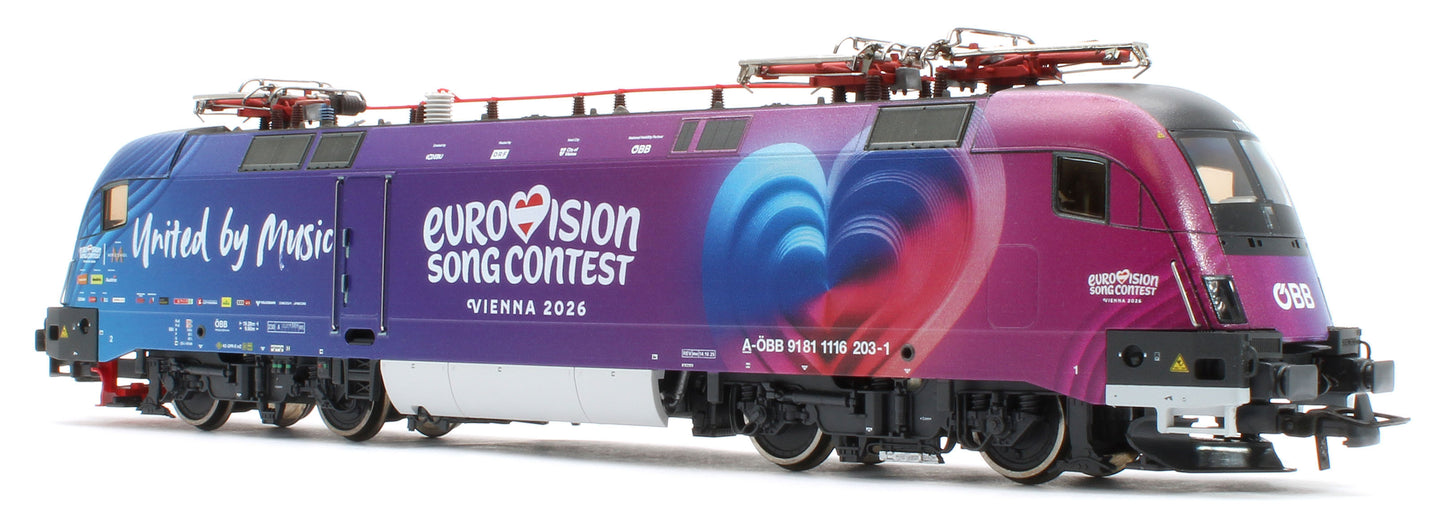 7500240 ÖBB 1116 203-1 "Eurovision Song Contest 2026" Electric Locomotive