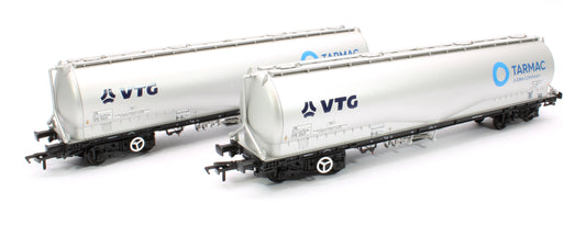 Set of 2 JPA Bogie Cement Tank Wagons VTG 'Tarmac' VTG 12431 (Exclusive Edition)