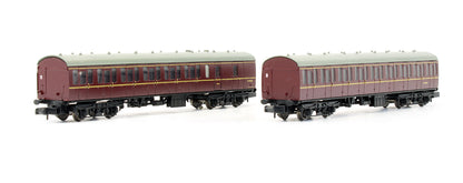 Pre-Owned 2S-003-005 B Set Coach Twin Pack BR Crimson