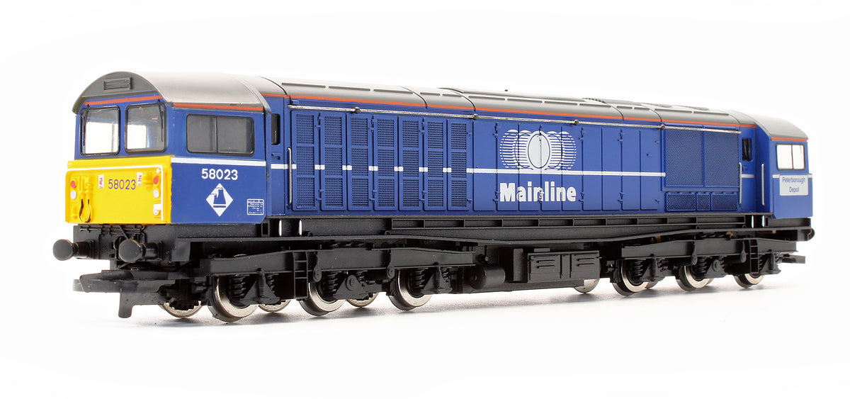 Pre-Owned R2011A Mainline Blue Class 58023 'Peterborough Depot' Diesel Locomotive
