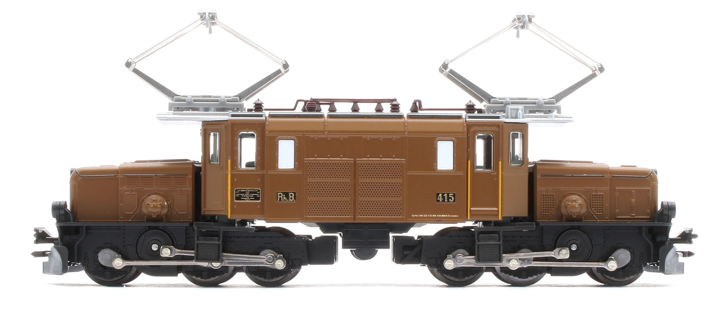 10-1987 RhB Ge6/6 I 415 Crocodile Electric Passenger Train Pack IV