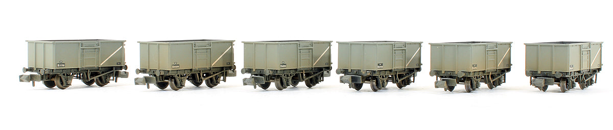 Pre-Owned 377-225Z Set Of 6 BR Grey 16T Mineral Wagons (Weathered) (Exclusive Edition)