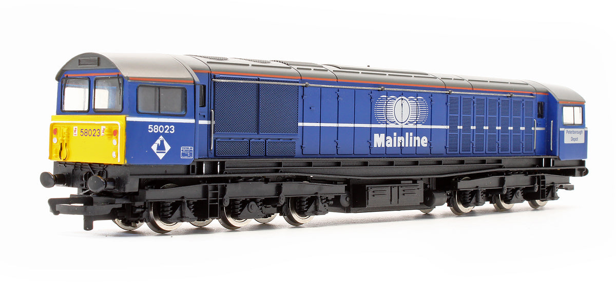 Pre-Owned R2011A Mainline Blue Class 58023 'Peterborough Depot' Diesel Locomotive