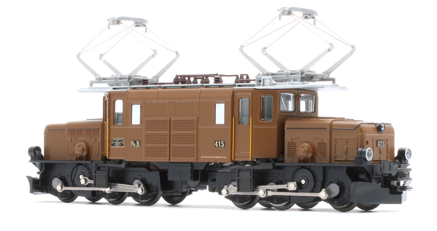 10-1987 RhB Ge6/6 I 415 Crocodile Electric Passenger Train Pack IV