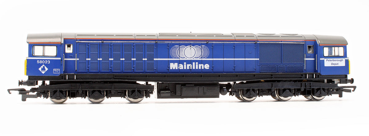 Pre-Owned R2011A Mainline Blue Class 58023 'Peterborough Depot' Diesel Locomotive
