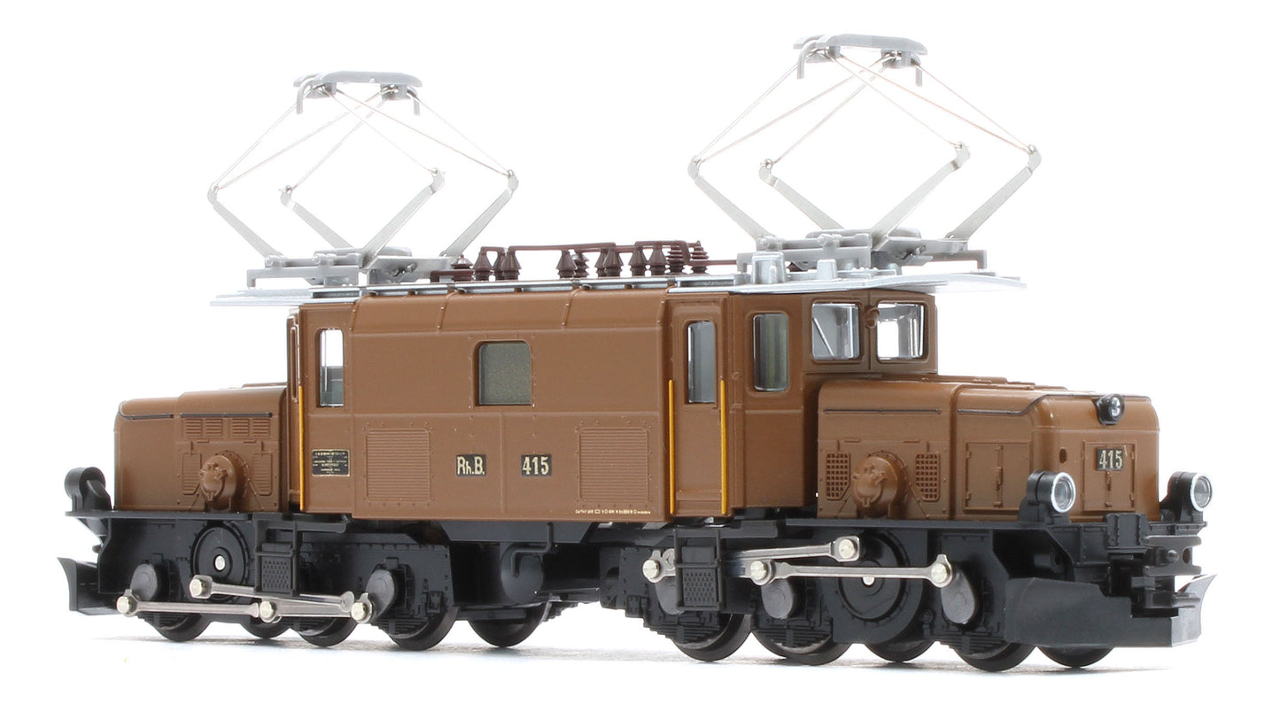 10-1987 RhB Ge6/6 I 415 Crocodile Electric Passenger Train Pack IV