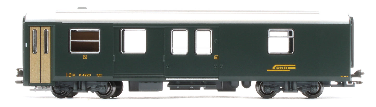 10-1987 RhB Ge6/6 I 415 Crocodile Electric Passenger Train Pack IV