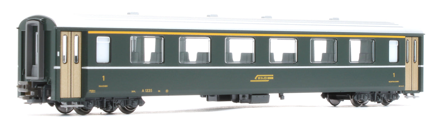 10-1987 RhB Ge6/6 I 415 Crocodile Electric Passenger Train Pack IV