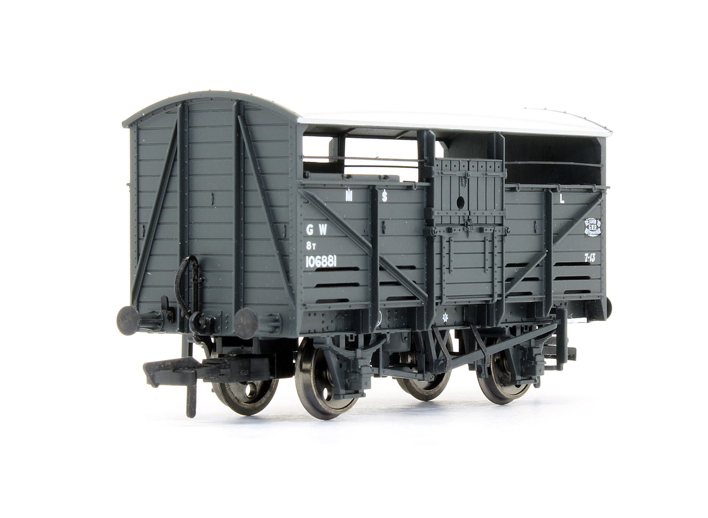 Pre-Owned 37-711 8 Ton Cattle Wagon GWR Dark Grey 106881