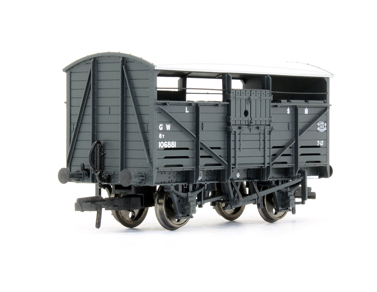 Pre-Owned 37-711 8 Ton Cattle Wagon GWR Dark Grey 106881