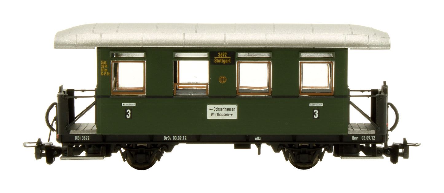 Pre-Owned L340500 '3692 Stg / 3694 Stg / 3724 Stg' Oechsle Railways 3-Piece Passenger Car Set