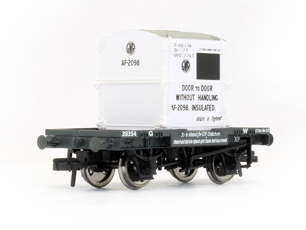 Pre-Owned Conflat With AF Container GWR 39354