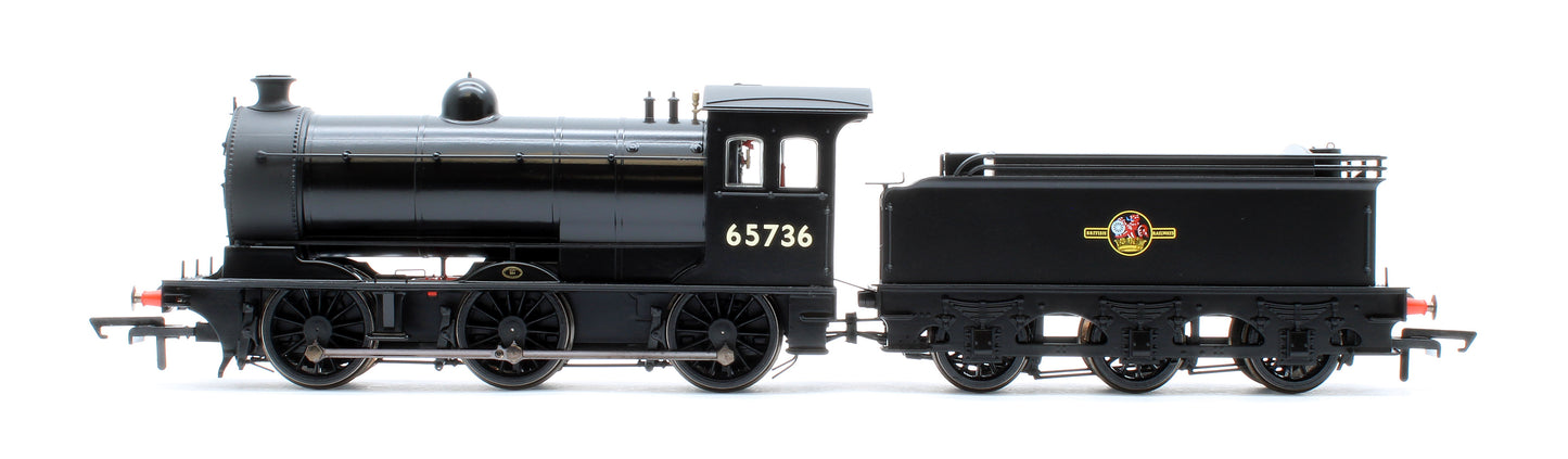 Class J26 BR Black (Late) 0-6-0 Steam Locomotive No.65736 - DCC Sound