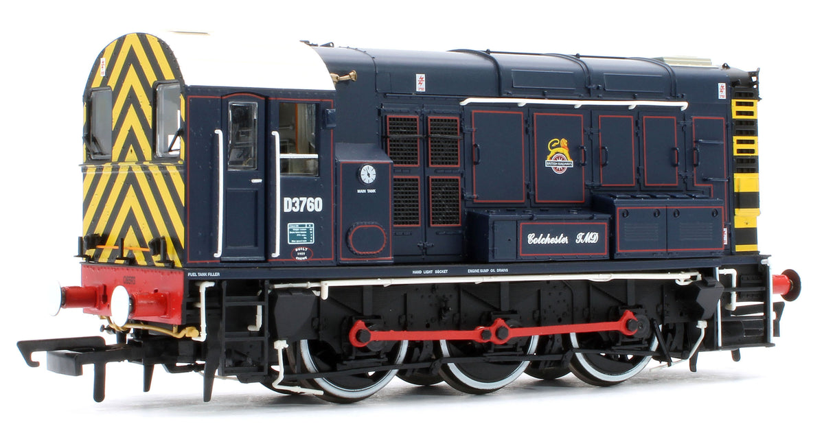 R30507 Class 08 BR/GER Lined Blue D3760 'Colchester TMD' Diesel Locomotive