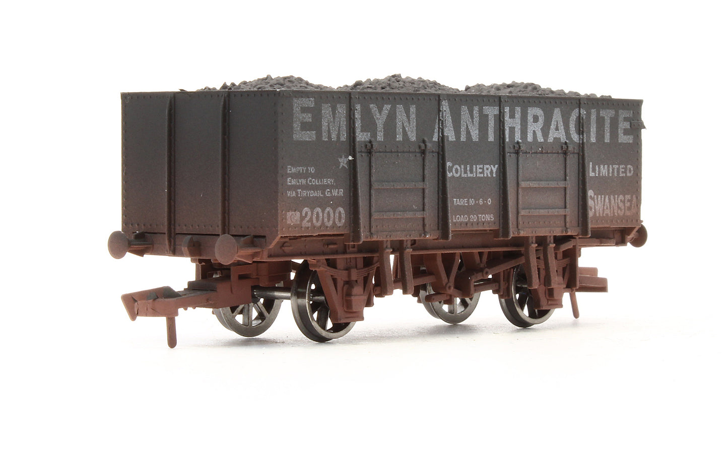 Pre-Owned Emlyn Anthracite 20 Ton Steel Mineral Wagon No.2000 - Weathered