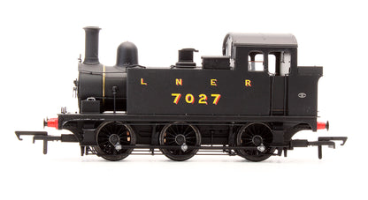 Pre-Owned ACC2444-DCC Hill J68 Class LNER Plain Black 7027 Steam Locomotive - DCC Sound