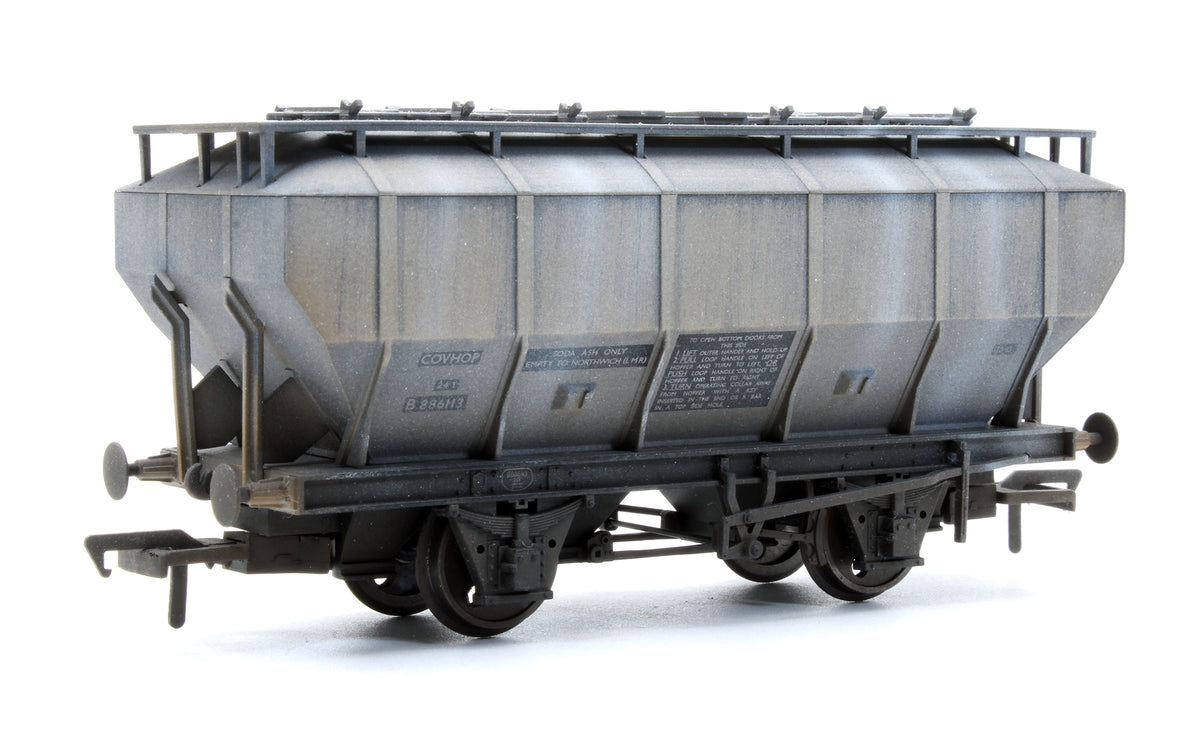 Pre-Owned Covered Hopper Wagon (COVHOP) BR Light Grey - Custom Weathered