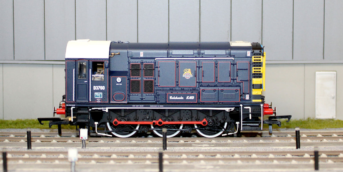 R30507 Class 08 BR/GER Lined Blue D3760 'Colchester TMD' Diesel Locomotive