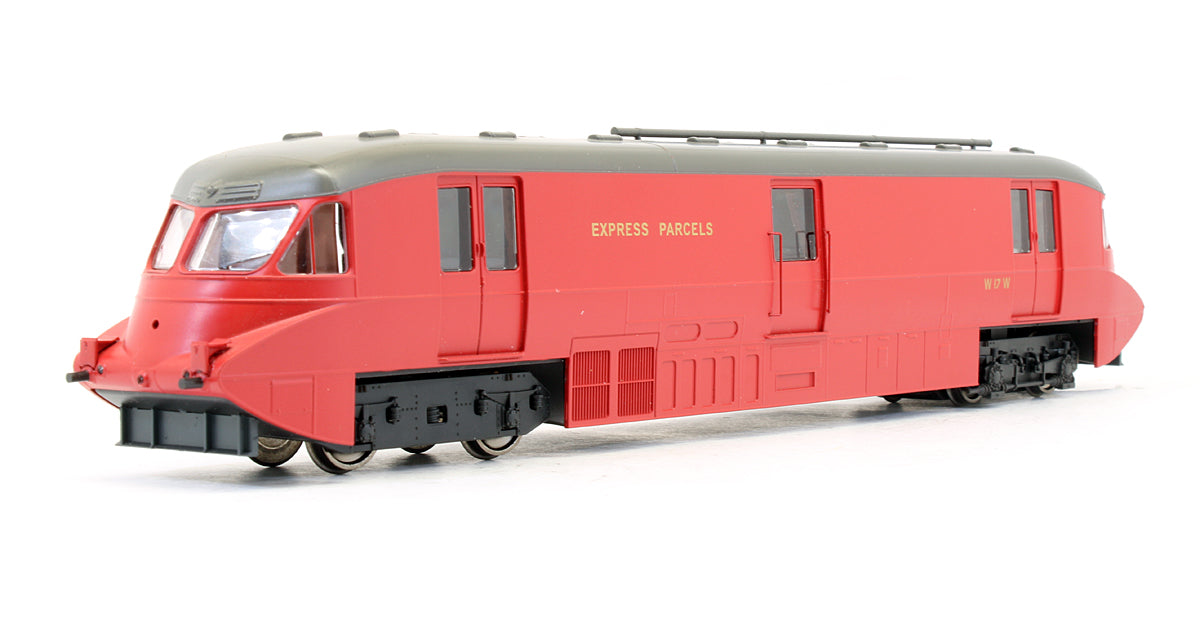 4D-011-101 Pre-Owned Streamlined Railcar Express Parcels BR Crimson Locomotive No.17 - DCC Fitted