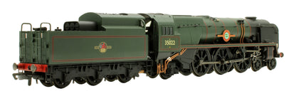 Pre-Owned R2169-TMC64 BR Green 4-6-2 Merchant Navy Class (Rebuilt) No. 35022 'Holland America Line' Steam Locomotive