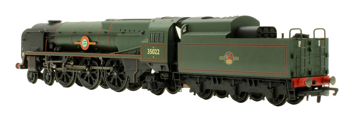 Pre-Owned R2169-TMC64 BR Green 4-6-2 Merchant Navy Class (Rebuilt) No. 35022 'Holland America Line' Steam Locomotive