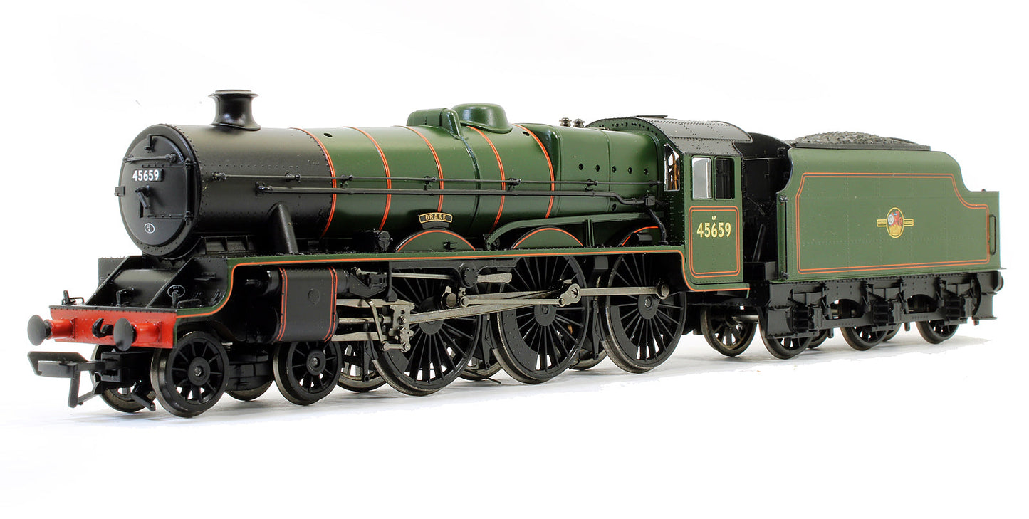 Pre-Owned 31-178DC Jubilee Class 45659 'Drake' BR Green Late Crest Steam Locomotive (DCC Ready)