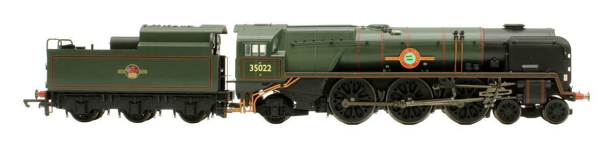 Pre-Owned R2169-TMC64 BR Green 4-6-2 Merchant Navy Class (Rebuilt) No. 35022 'Holland America Line' Steam Locomotive