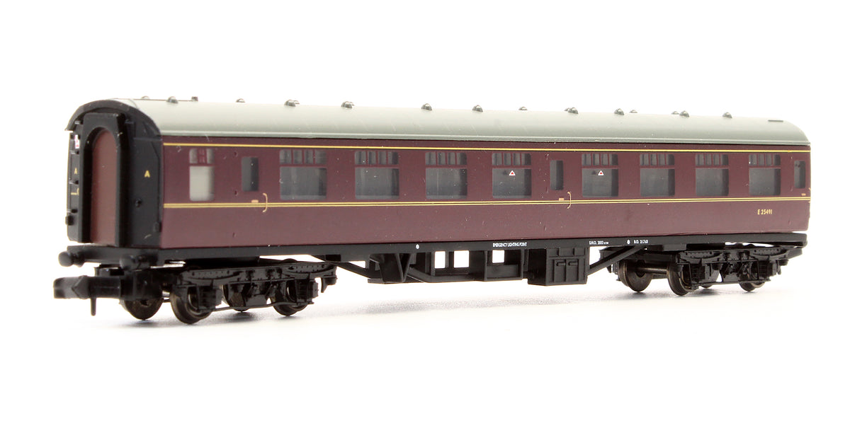 Pre-Owned 374-053E MK1 SK Corridor Second Coach BR Maroon 'E25491'