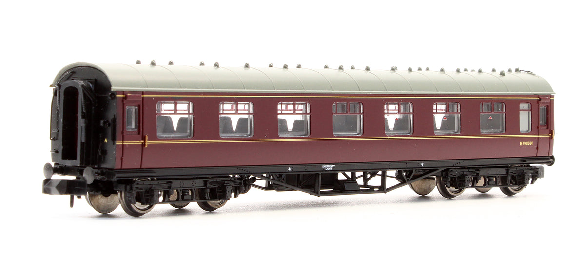 Pre-Owned 374-842A Stanier Vestibule Second Coach BR Maroon 'M9480M'