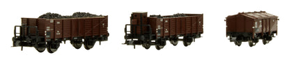 Pre-Owned 880905 ÖBB 'K / Om' 3-Piece Freight Wagon Set