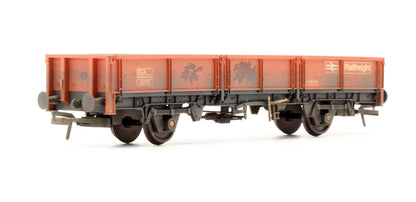 Pre-Owned 38-056B OCA Dropside Open Wagon BR Railfreight Red '112176' - Weathered