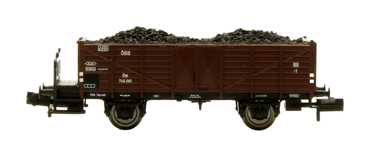Pre-Owned 880905 ÖBB 'K / Om' 3-Piece Freight Wagon Set
