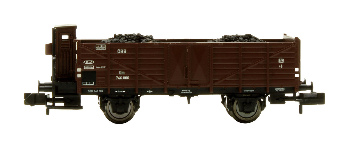 Pre-Owned 880905 ÖBB 'K / Om' 3-Piece Freight Wagon Set