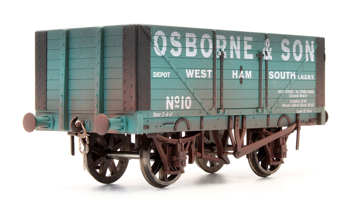 Pre-Owned POW12 8 Plank Open Wagon 'Osborne & Son' No.10 - Weathered - Limited Edition