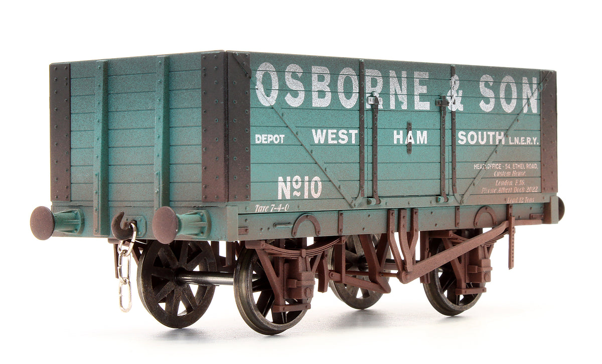 Pre-Owned POW12 8 Plank Open Wagon 'Osborne & Son' No.10 - Weathered - Limited Edition