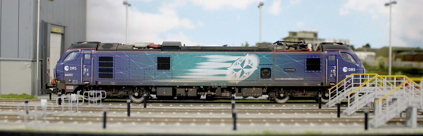 Highly Detailed Premium Weathered Class 88 'Genesis' 88003 DRS Electro-Diesel Locomotive