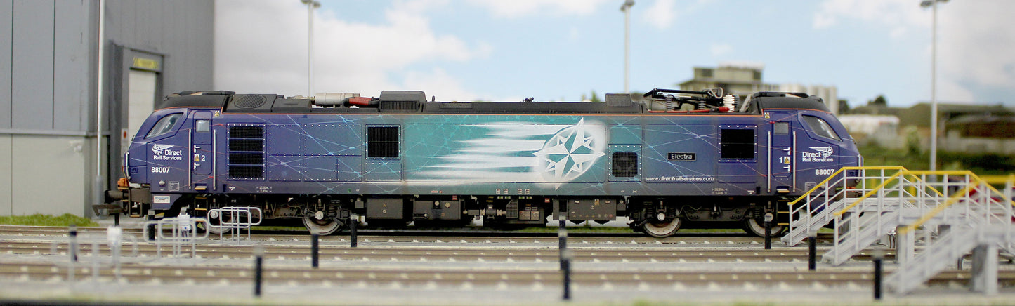 Highly Detailed Premium Weathered Class 88 'Electra' 88007 DRS Electro-Diesel Locomotive
