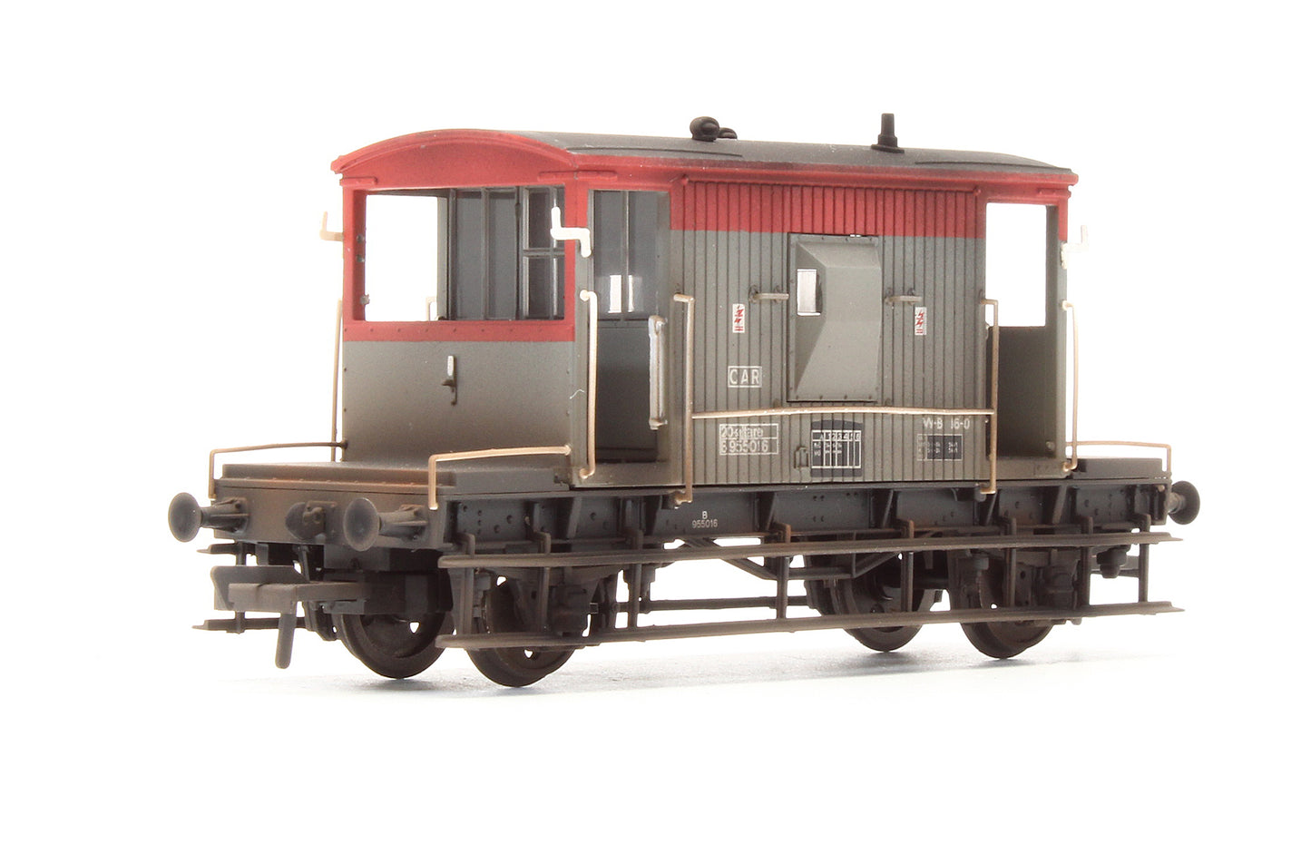 Pre-Owned 37-535C 20 Ton Brake Van BR RailFreight No.955016 - Custom Weathered
